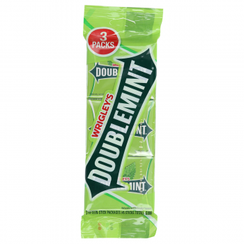 Wrigley's Double Mint Gum 3 Packs 45 Sticks 