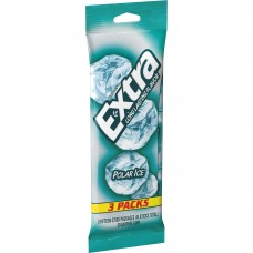 Wrigley's Extra Long Lasting Flavor Polar Ice Sugar Free Gum 3 Packs 45 Sticks