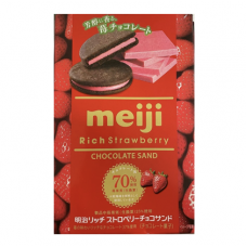 Meiji Rich Strawberry Chocolate Baked Cookie 32G
