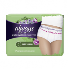 Always Discreet Underwear Large 17 Pads 