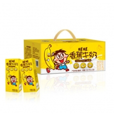 1box WZ Hot-Kid Banana Milk Drink 12pc