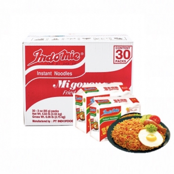 Indomie Migoreng Fried Instant Noodles Hot 3oz.*30pk