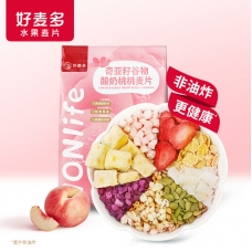 Honlife Chia Seed Cereal Yogurt Granola Peach 330g