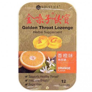 Golden Throat Lozenge Orange Flavor 12Lozenges