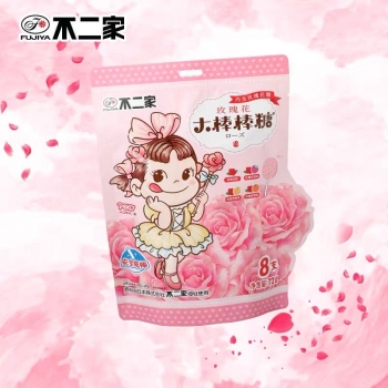 Fujiya Lollipop Rose Flavor 8pc