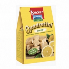 Loacker Quadratini Wafer Cookies Lemon 220g