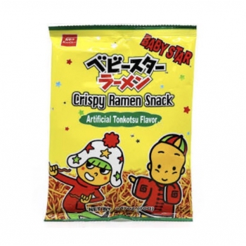 Baby Star Crispy Ramen Snack Tonkatsu 2.47oz