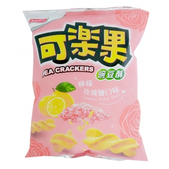 KLG Pea Crackers Lemon Pink Salt 105g